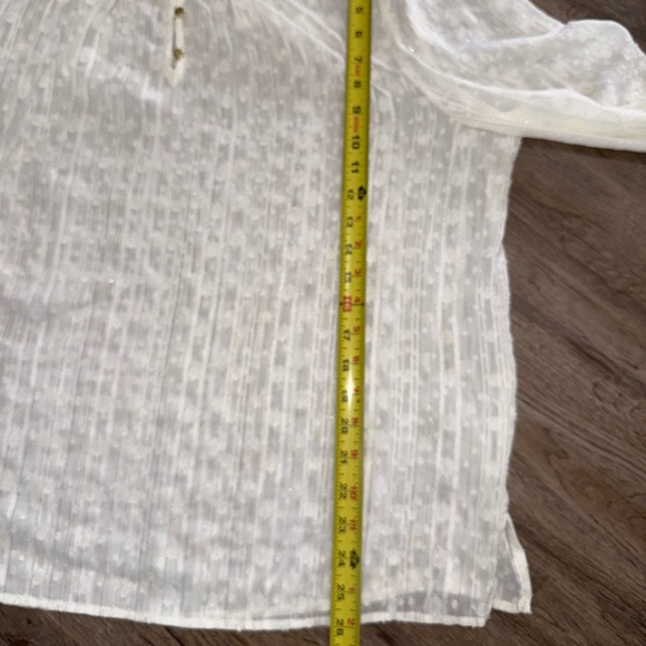 Liz Claiborne • Ivory Textured Sheer Blouse - Picture 9 of 13